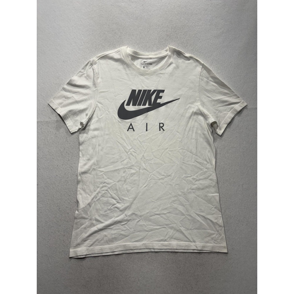 Nike Shirt Mens Large White Nike Air Big Logo Graphic Tee Short Sleeve Swoosh